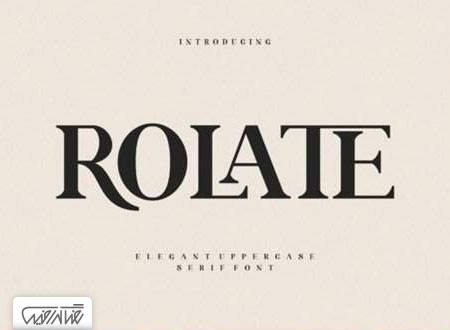 فونت انگلیسی - Rolate Font 